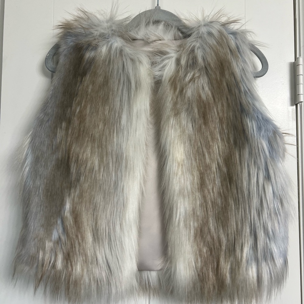 Fabulous Furs Donna Salyers Acrylic Blend Women's Sleeveless Faux Fur Vest XS